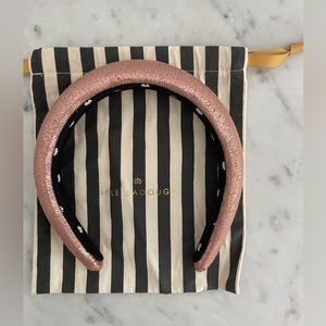 Lele Sadoughi rose gold headband